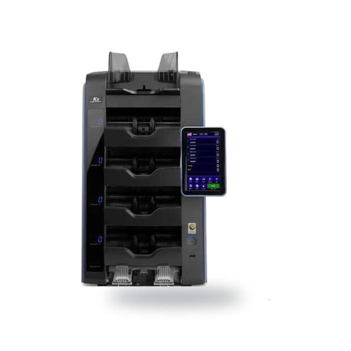 Trieuse de billets KISAN K5 : quatre poches de tri et écran tactile externe