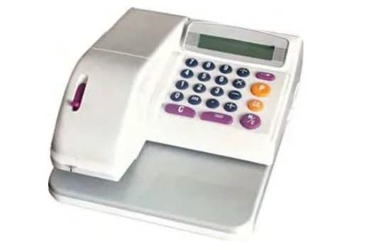 Gaufreuse électrique de protection des chèques